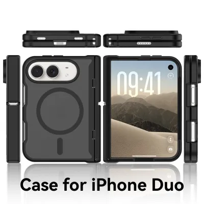 Silver-Shield Magnetic All-in-One Case for iPhone Duo (Spring Side Cover + Kickstand)