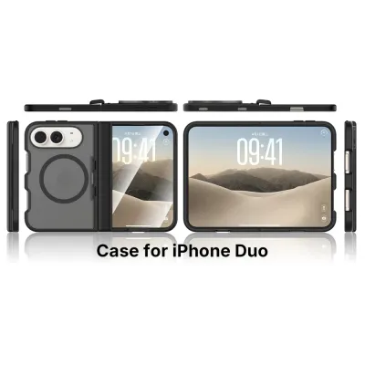 Dual-Backplate Spring Side-Cover Kickstand Case for iPhone Duo