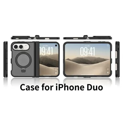 Silver-Shield Racket Kickstand Case for iPhone Duo (with Side Cover)