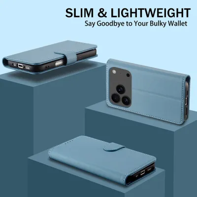 R20 Magnetic Flip Wallet Case for iPhone 18 Pro (RFID Blocking)