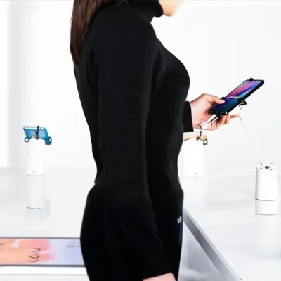 Anti-Theft Mobile Phone Security Display Stand with Alarm and Charging