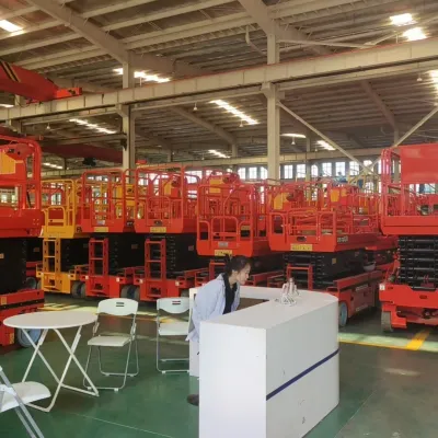 CE Certified Scissor Lift Aerial Work Platform 6-18 m Working Height
