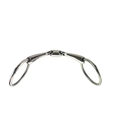 Stainless Steel Bradoon Horse Bit with Elliptical Link — Model 201288