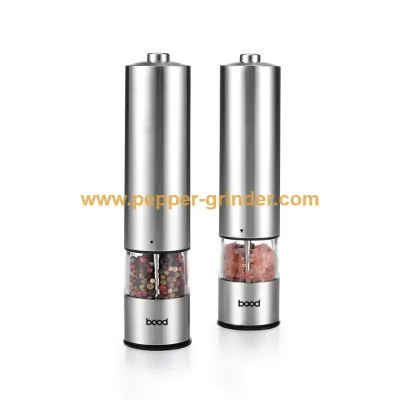 Classy Design Electric Pepper Mill With Stainless Steel Body