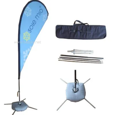 Custom Teardrop Flag - Dye Sublimation Print, BFW Series