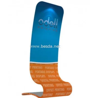 Tension Fabric Display - S Shape / SEG Backdrop, Custom Printed