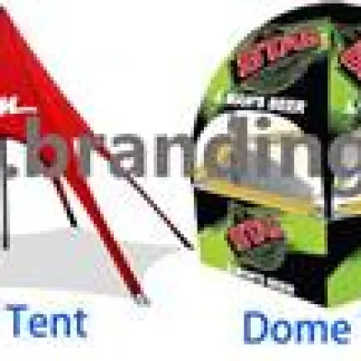 Event Tent Combo Kit - Printed Tent with Feather Flags and Table Cover